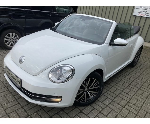 Volkswagen COCCINELLE CABRIOLET Half Leder/Stof -GPS -Airco -Cruise -Camera -Alu 17 Garage Vandeginste