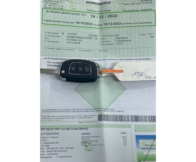 Hyundai i20 1.2i Fun*AIRCO USB AUX  39000KM!!! Ninove auto