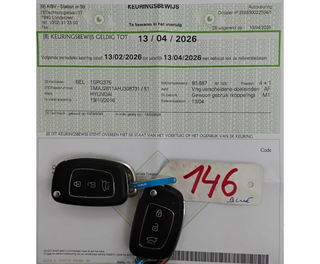 Hyundai TUCSON 1.6 1STE EIGENAAR  TREKHAAK PARHULP ACHTER  BLUET  AIRCO CRUISE Ninove auto