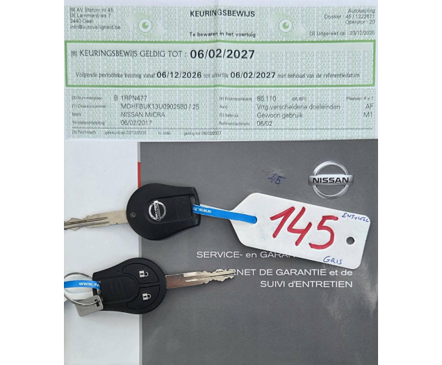 Nissan Micra 1.2i 1STE EIGENAAR  NAVI PARKHULP V&A BLUET Ninove auto