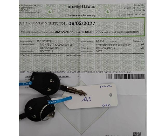 Nissan Micra 1.2i 1STE EIGENAAR  NAVI PARKHULP V&A BLUET Ninove auto