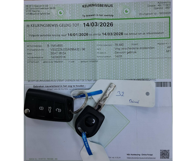 SEAT Ibiza 1.0i Connect Start CARPLAY PARKHULP A CRUISE NAV Ninove auto