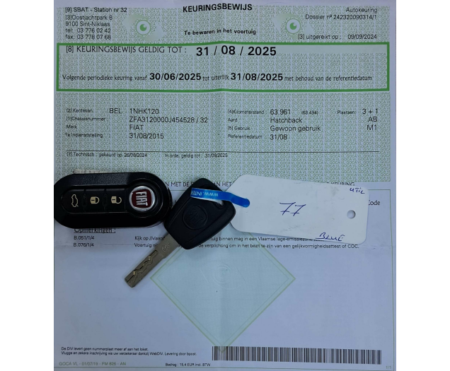 Fiat 500C 500 1.2i Lounge*CABRIO 1STE EIGENAAR AIRCO 69000KM Ninove auto
