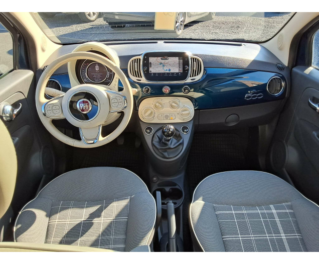 Fiat 500 1.2i ECO Lounge NAVI BLUET 1STE EIGENAAR 56000KM!! Ninove auto