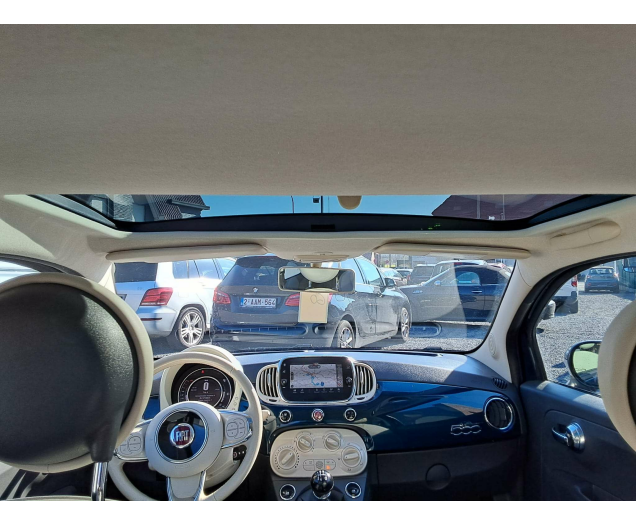Fiat 500 1.2i ECO Lounge NAVI BLUET 1STE EIGENAAR 56000KM!! Ninove auto