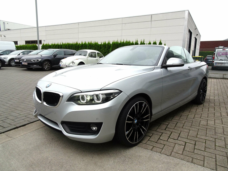 BMW 218 cabrio XENON,LEDER,NAVI,PDC,ZETELVERWARMING Garage Nico Vanderheeren BV