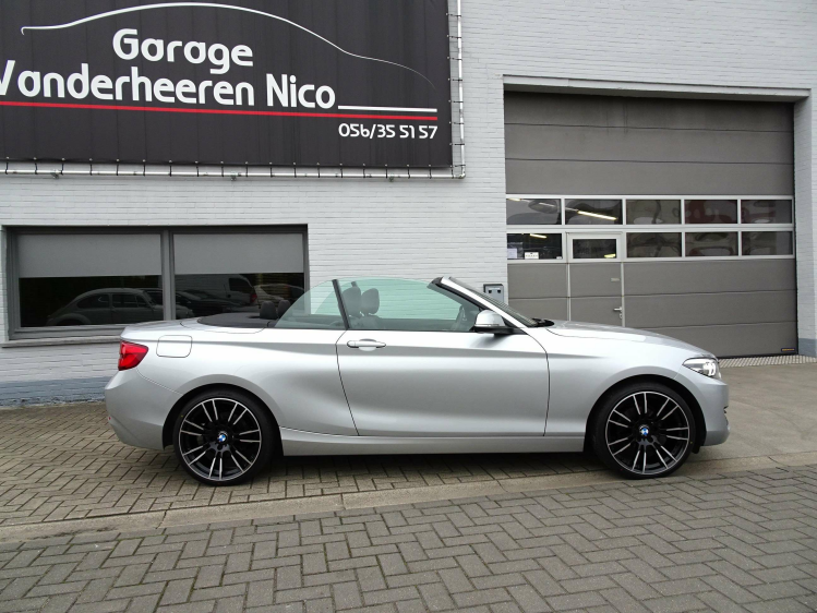 BMW 218 cabrio XENON,LEDER,NAVI,PDC,ZETELVERWARMING Garage Nico Vanderheeren BV