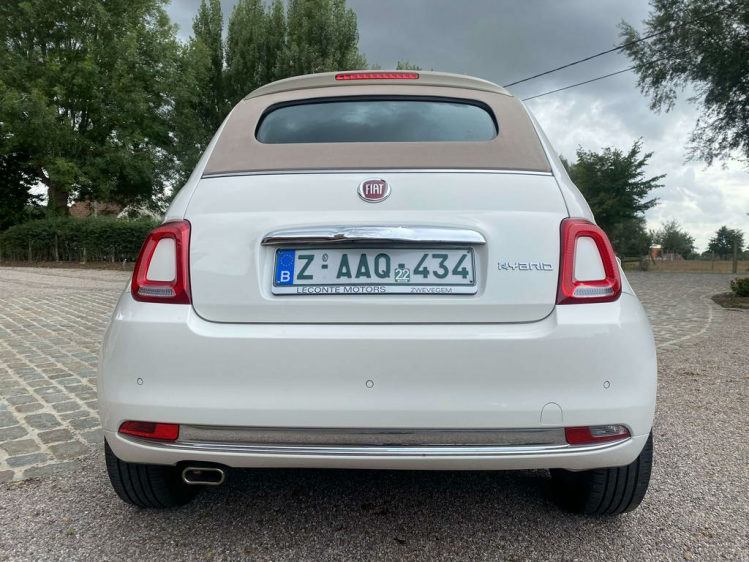 Fiat 500C 1.0i Cabriolet Hybrid Dolcevita Gps/DAB+/BT/PDC/21 Leconte Motors