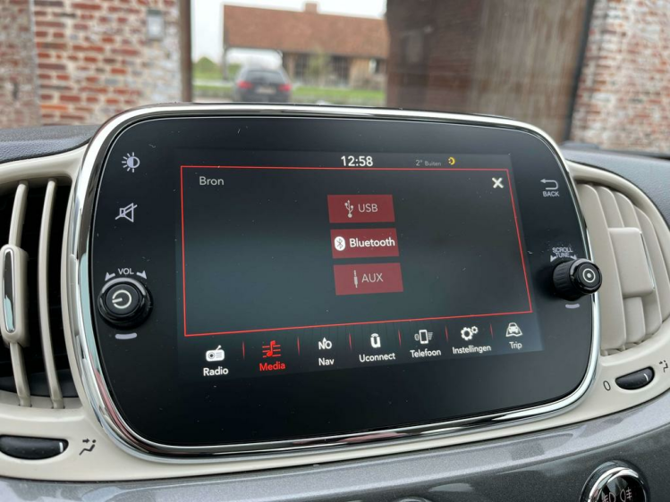 Fiat 500 1.2i Lounge Gps/Panodak/Cruise/PDC/DAB+/Bluetooth! Leconte Motors