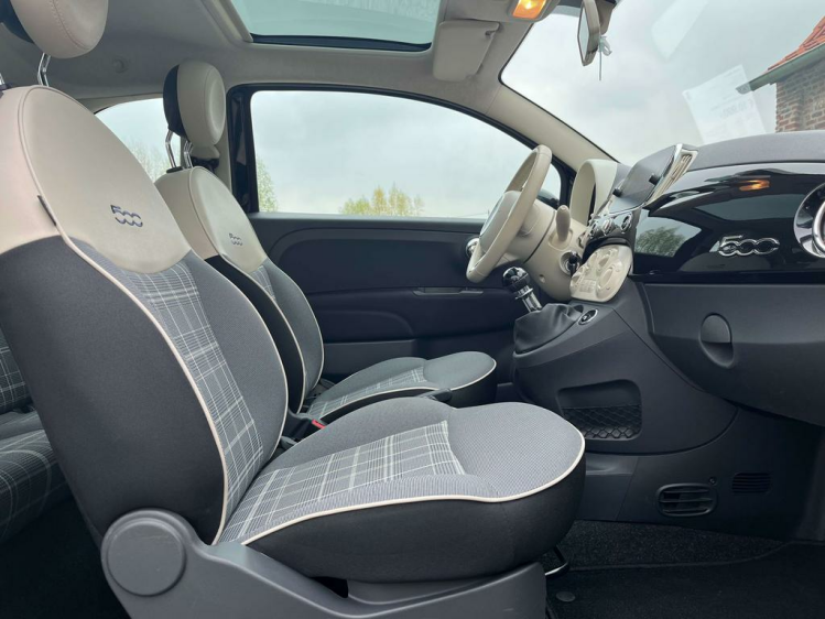 Fiat 500 1.2i Lounge Leder/Navigatie/DAB+/PDC/USB/Airco...! Leconte Motors