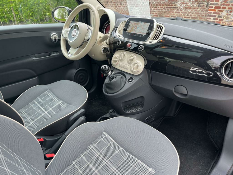 Fiat 500 1.2i Lounge Leder/Navigatie/DAB+/PDC/USB/Airco...! Leconte Motors