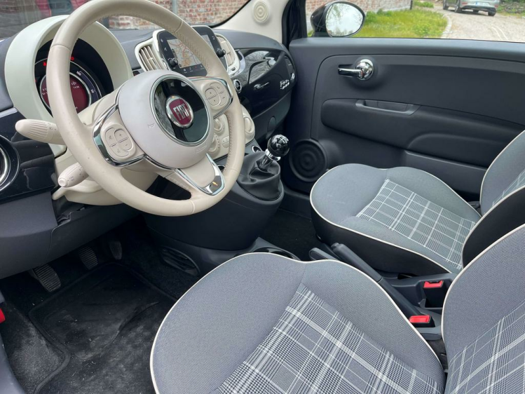 Fiat 500 1.2i Lounge Leder/Navigatie/DAB+/PDC/USB/Airco...! Leconte Motors