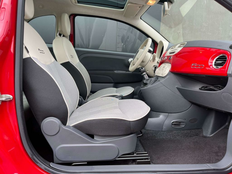 Fiat 500 1.2i Lounge 60.823km Airco/USB/Alu-Velgen/Garantie Leconte Motors
