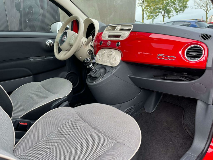 Fiat 500 1.2i Lounge 60.823km Airco/USB/Alu-Velgen/Garantie Leconte Motors