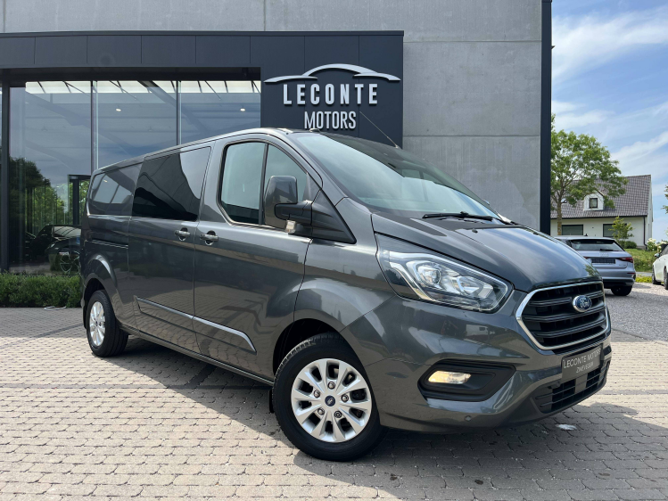 Ford Transit Custom Transit Custom 2.0 TDCi Verlengd Dubbele Cabine/2x Schuifdeur/Trekhaak/...!! Leconte Motors