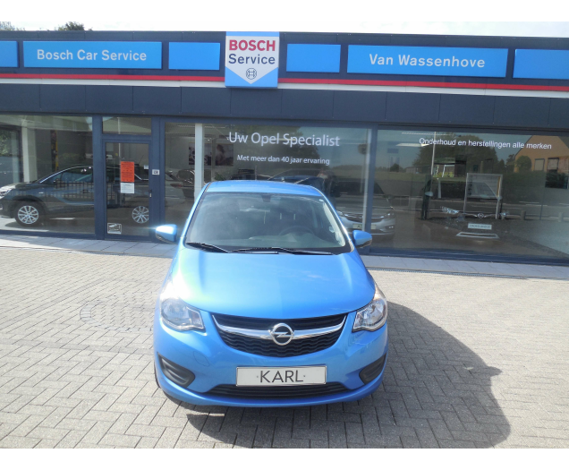 Opel Karl 1.0 benz sparkling blue bj. 10/2015 56430 km Garage Van Wassenhove