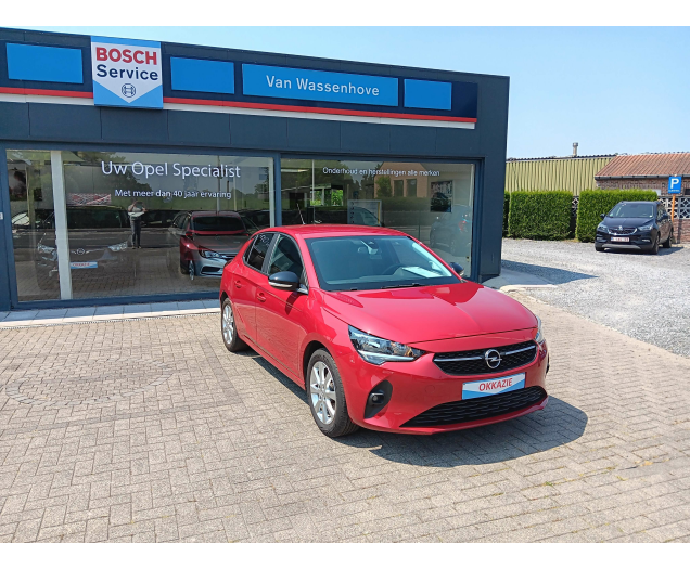 Opel Corsa F Edition 1.2 benz rood bj. 04/2021 19953 km Garage Van Wassenhove