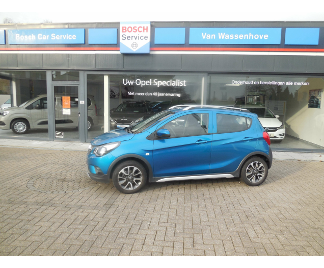 Opel Karl Rocks 1.0 benz caribbean blue bj. 10/2018 78537 km Garage Van Wassenhove