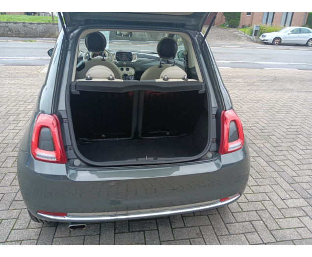 Fiat 500 Lounge 3drs 1.2 benz grijs bj. 06/2018 66642 km Garage Van Wassenhove