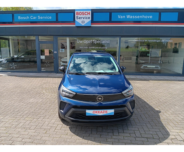 Opel Crossland 1.2 Benz. Turbo Edition bj. 08/21 30810 km blauw Garage Van Wassenhove