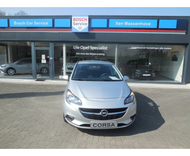 Opel Corsa E Enjoy 1.2 benz 5drs bj. 11/2016 45905 km silver Garage Van Wassenhove