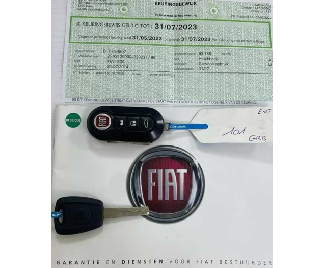 Fiat 500 1.2i La petite Robe noire*AUTOMAAT USB EU6B Ninove auto
