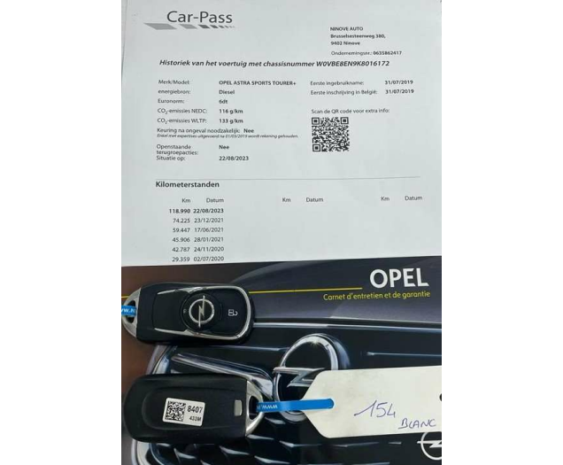 Opel Astra Sports Tourer+1.6d CDTi ECOTEC *CAM NAV BLUET EU6d Ninove auto
